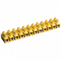 Клеммная колодка IEK ЗВИ-3 1.0-2.5мм.кв. 12пар желтый картинка 